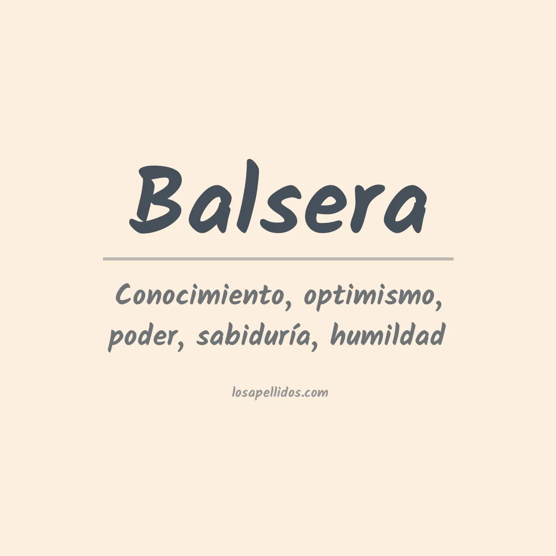Apellido Balsera