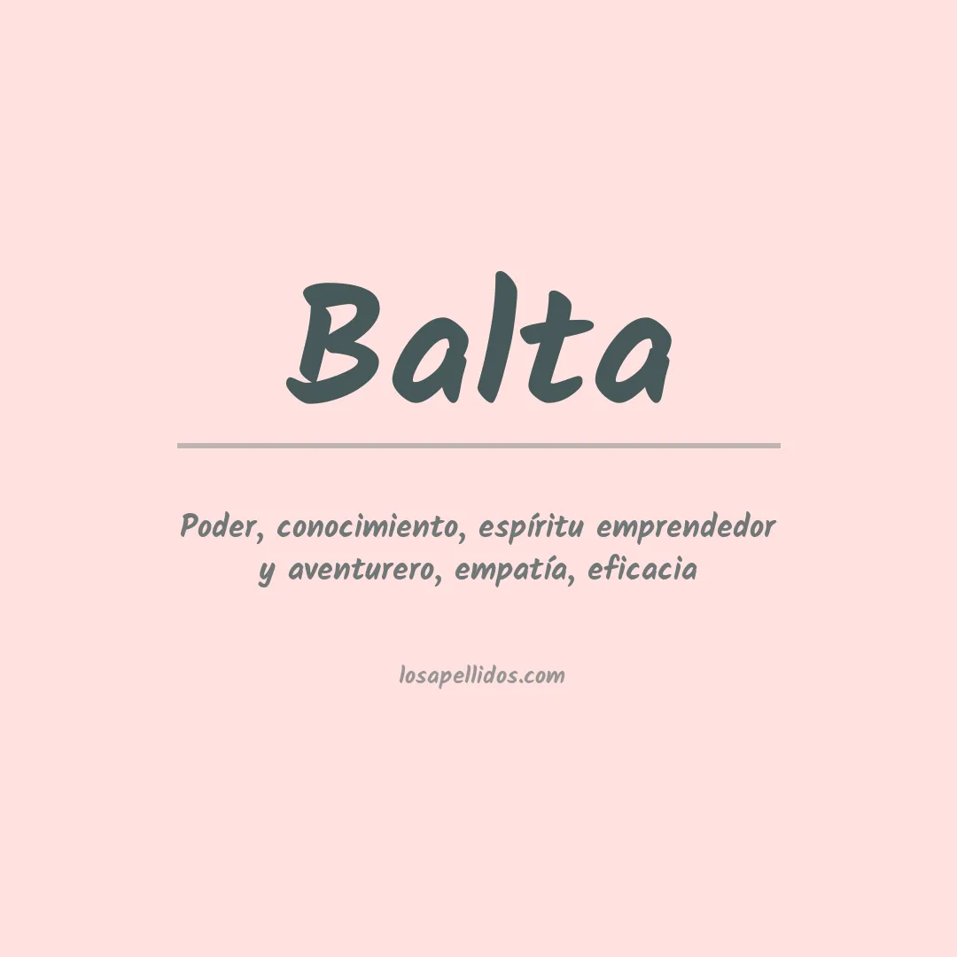 Apellido Balta