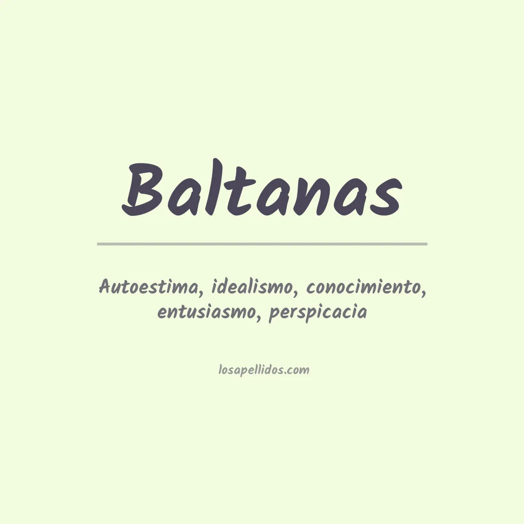 Apellido Baltanas
