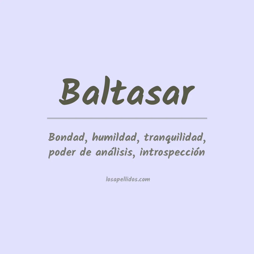 Apellido Baltasar