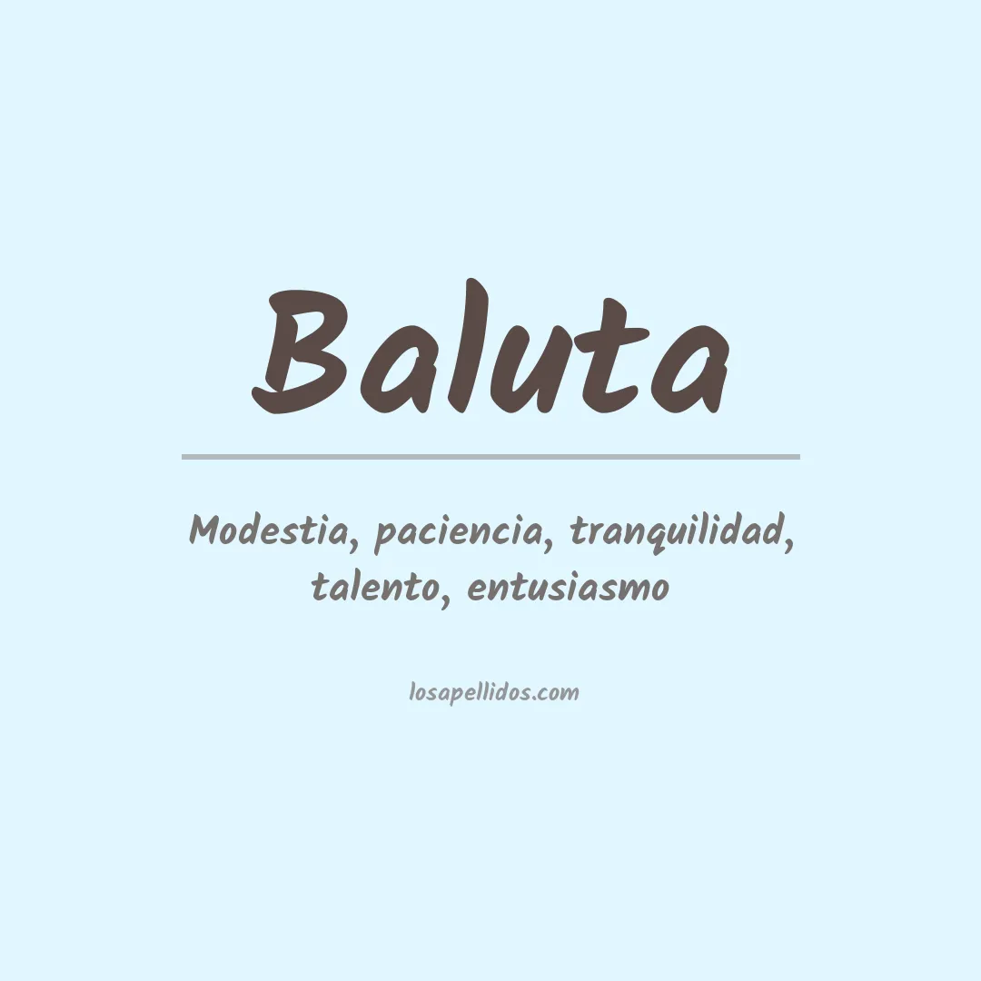 Apellido Baluta