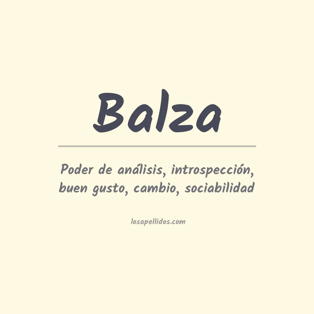 Apellido Balza