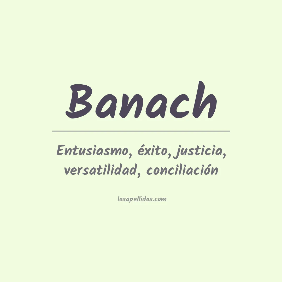 Apellido Banach