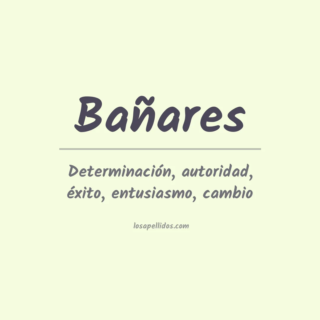 Apellido Bañares