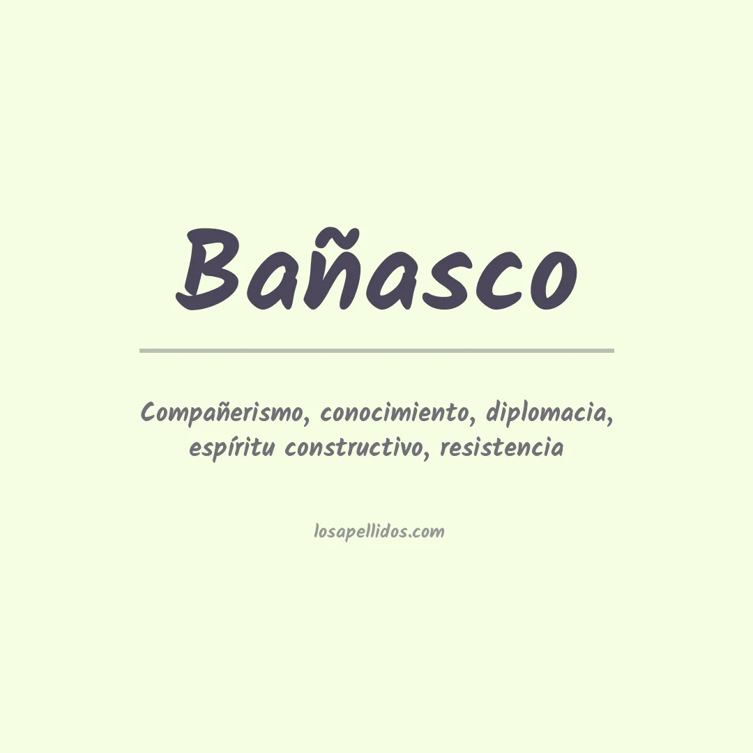 Apellido Bañasco