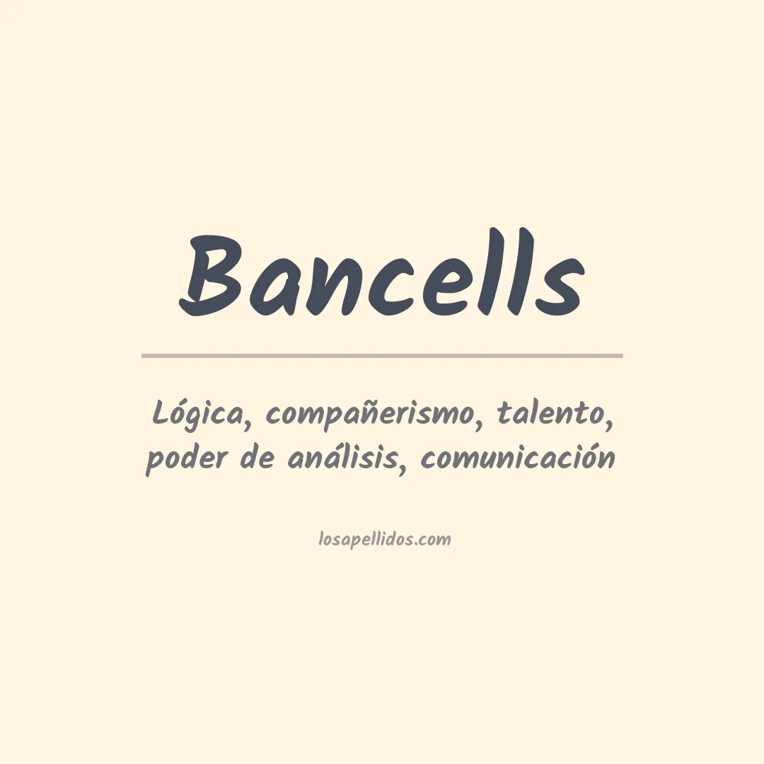 Apellido Bancells