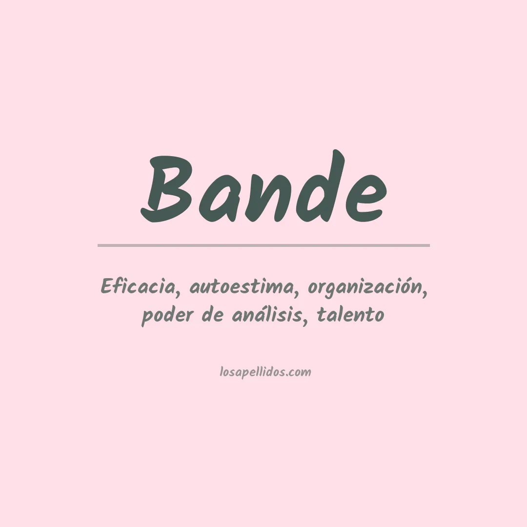 Apellido Bande