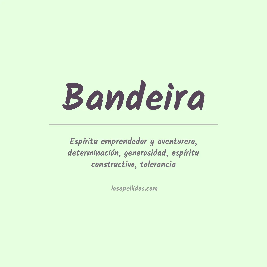 Apellido Bandeira