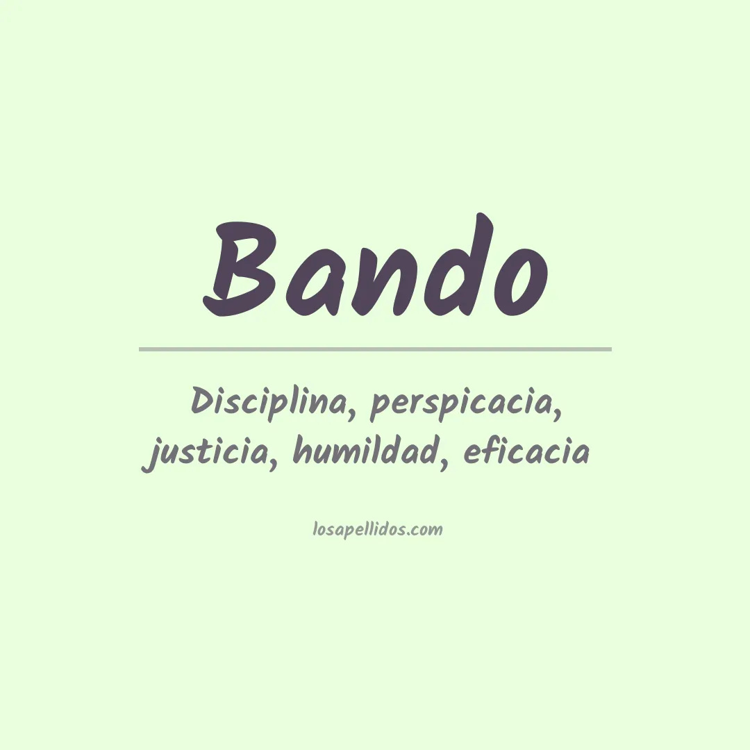 Apellido Bando