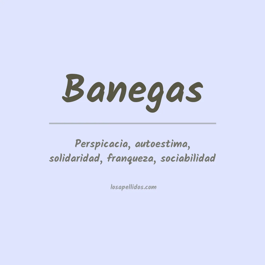 Apellido Banegas