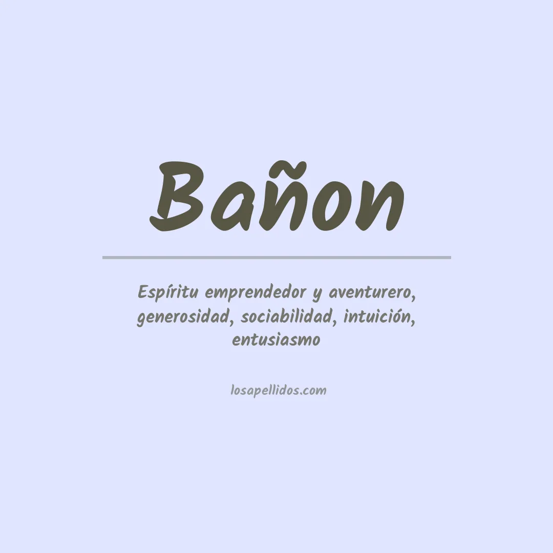 Apellido Bañon