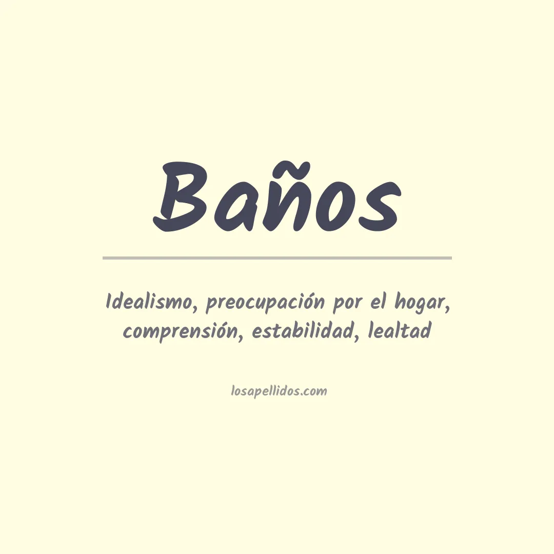 Apellido Baños