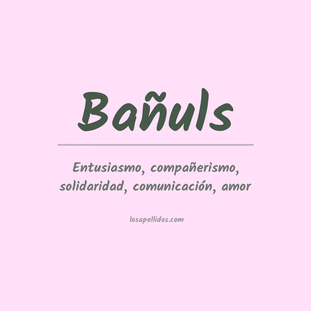Apellido Bañuls