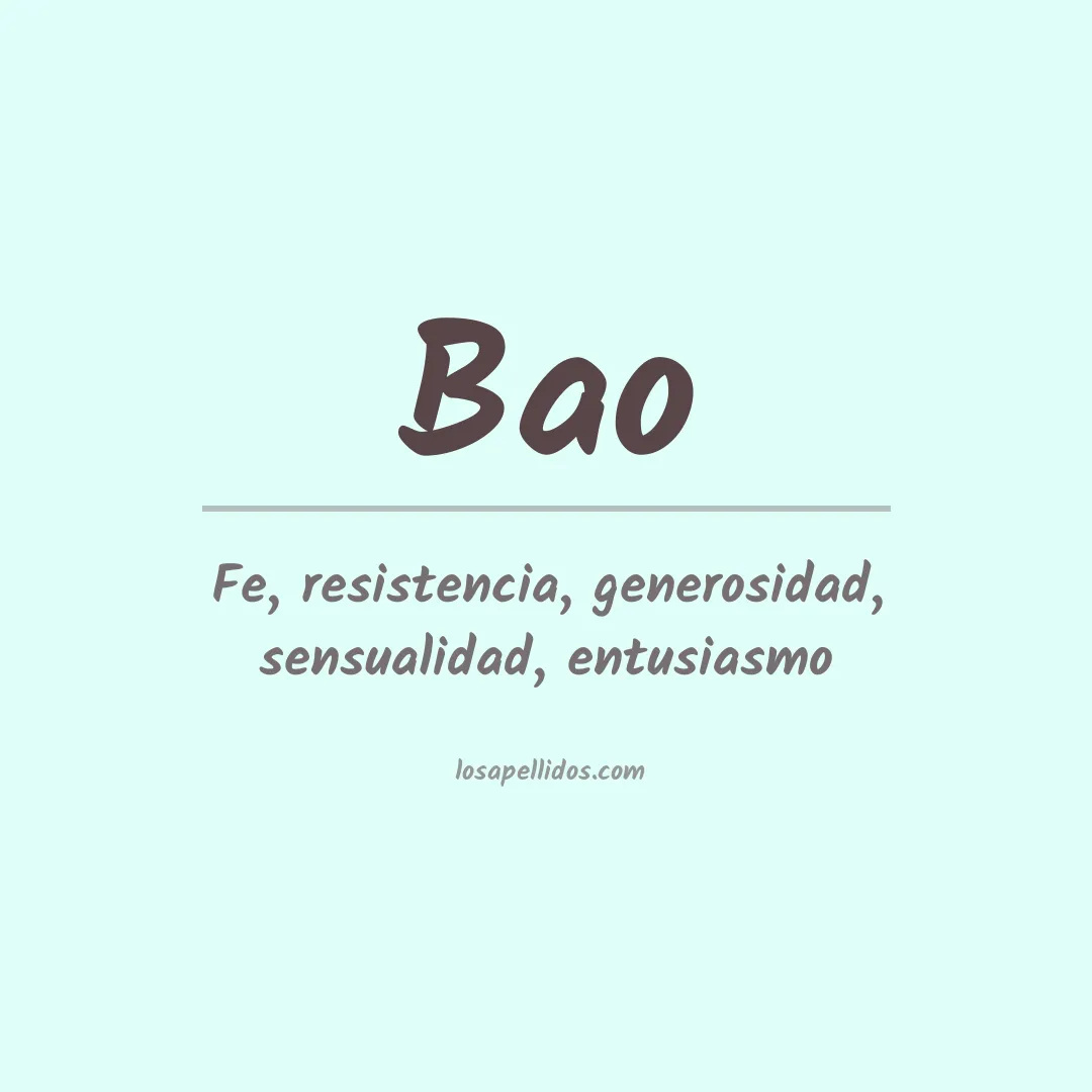 Apellido Bao