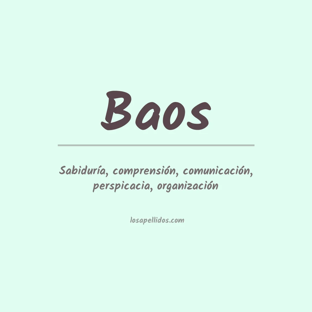 Apellido Baos