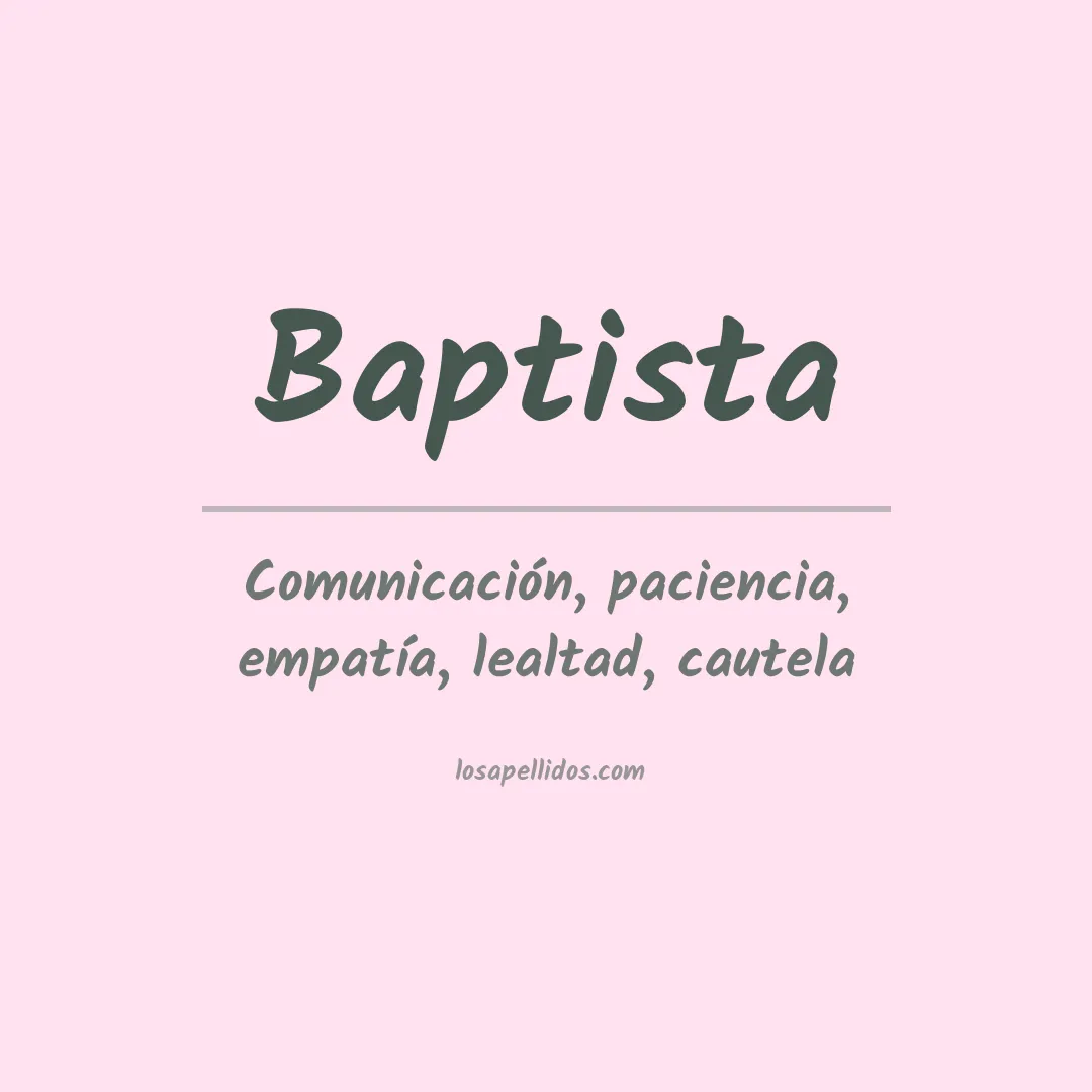 Apellido Baptista