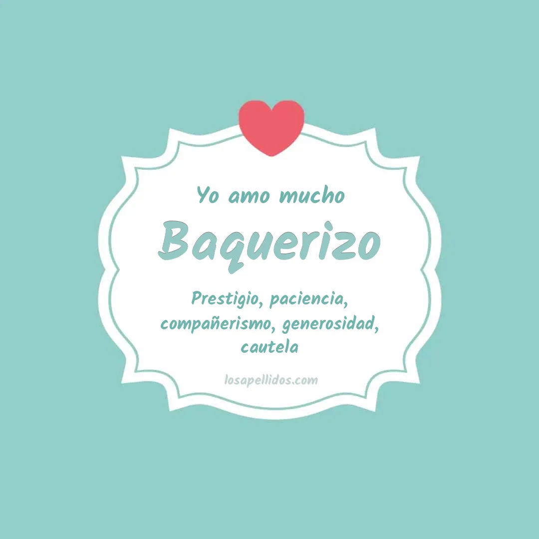 Yo amo mucho Baquerizo