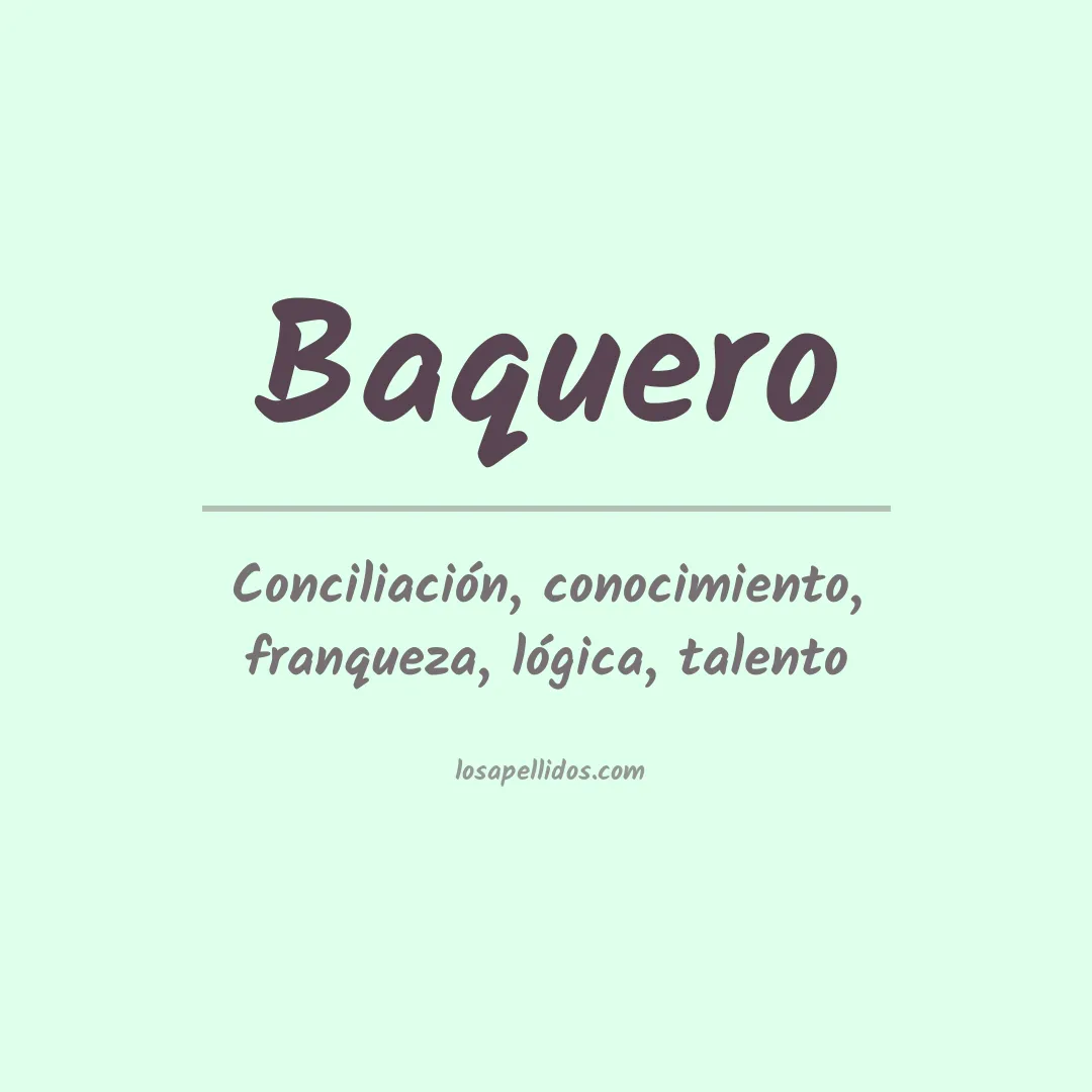 Apellido Baquero