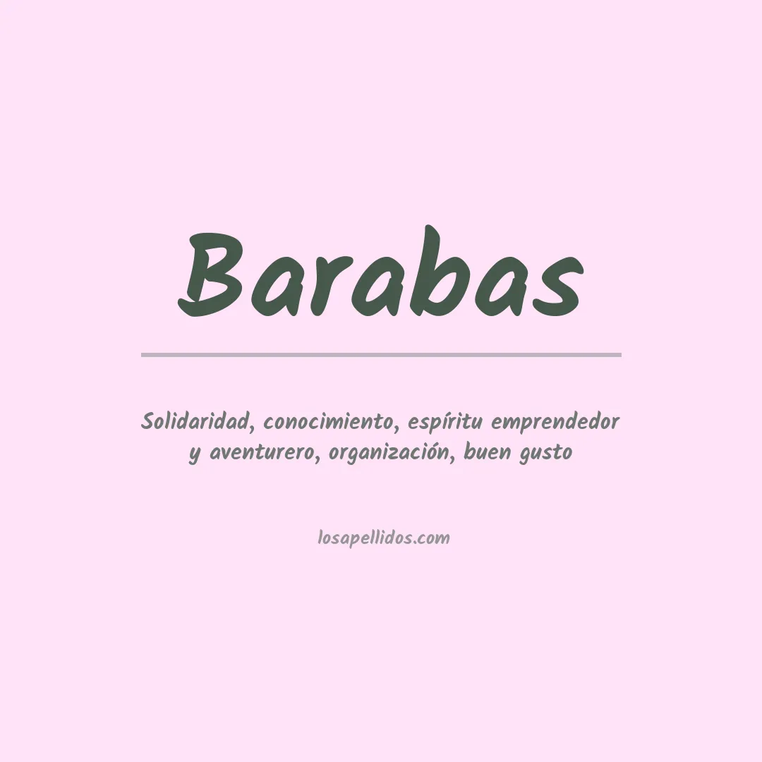 Apellido Barabas