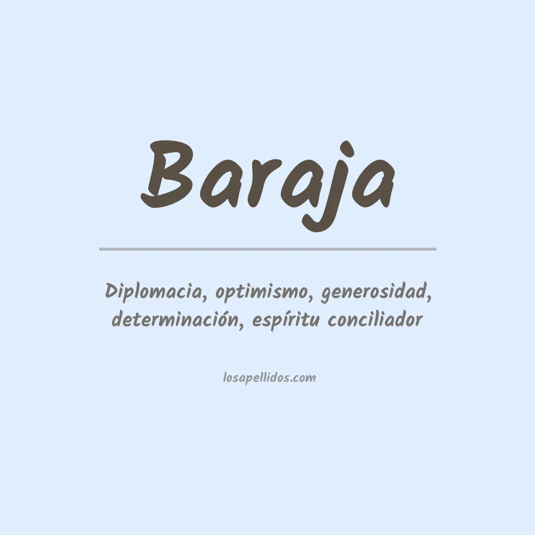 Apellido Baraja