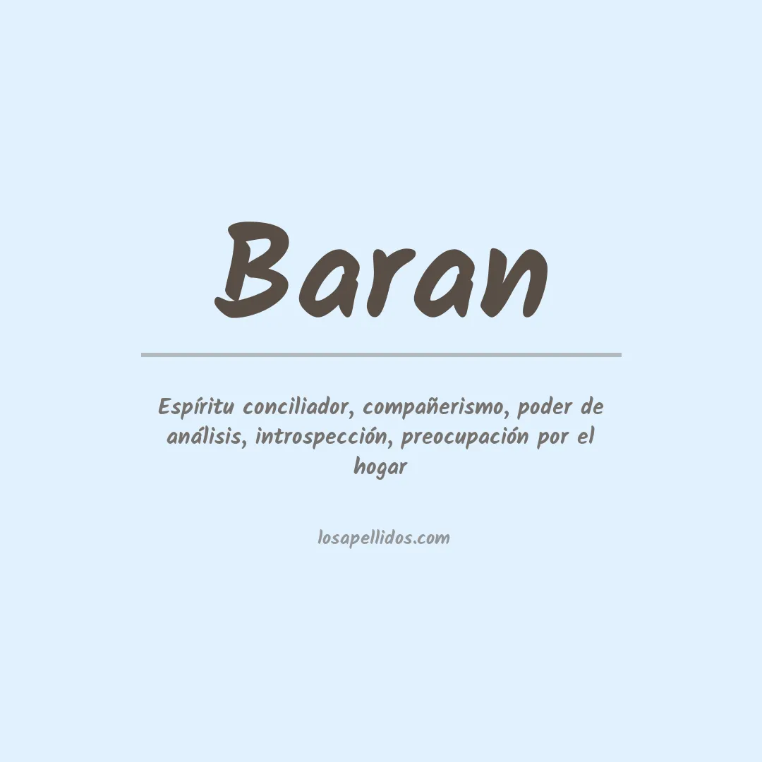 Apellido Baran