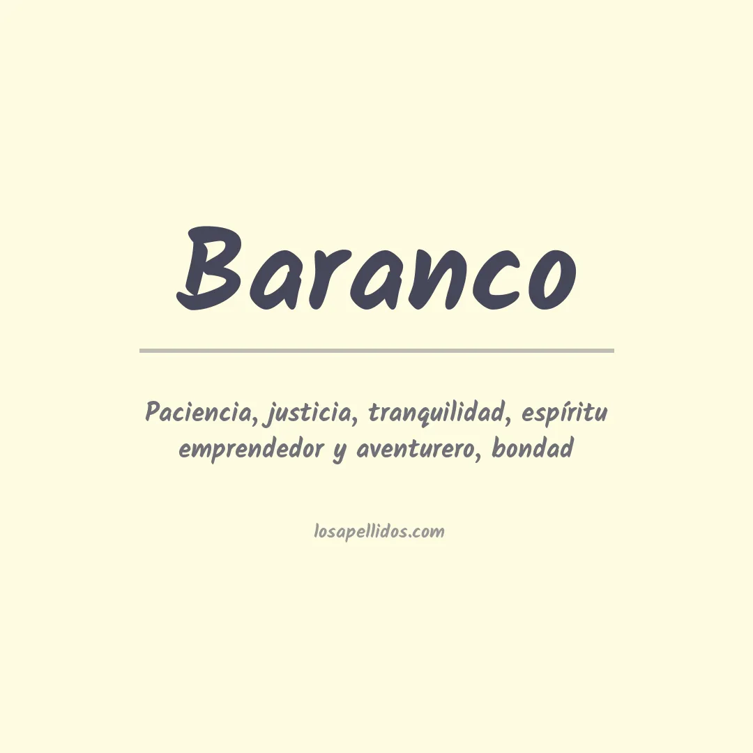 Apellido Baranco