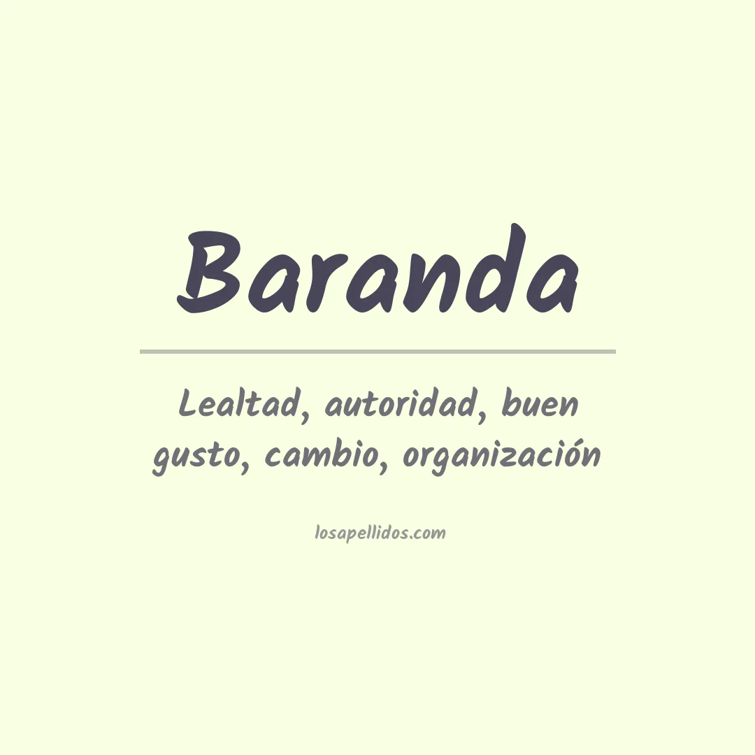 Apellido Baranda