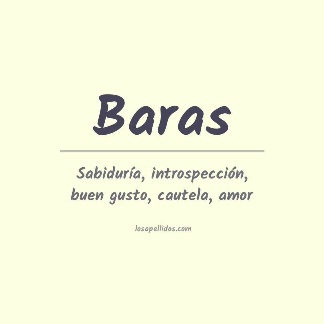 Apellido Baras