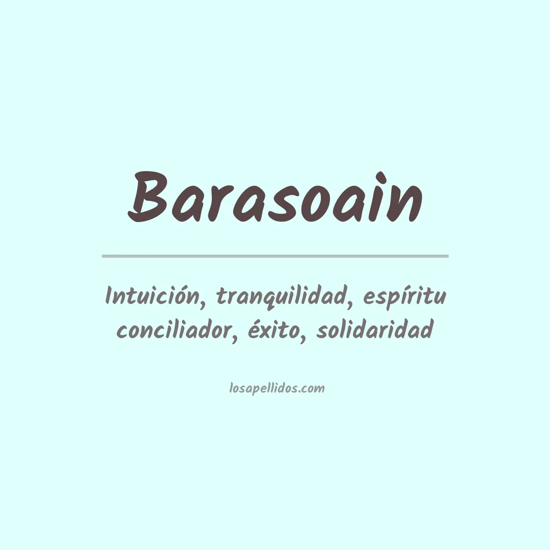 Significado del Apellido Barasoain