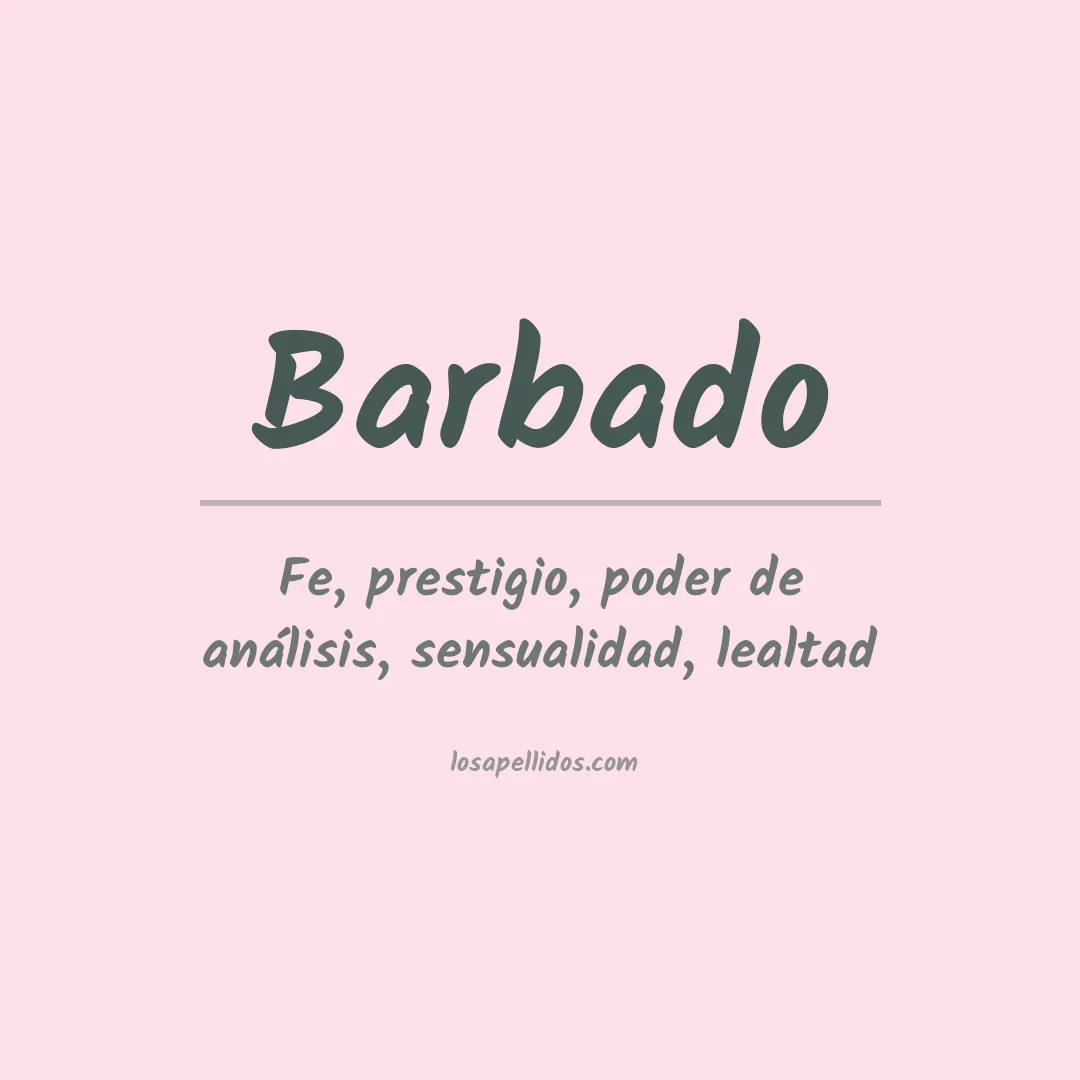 Apellido Barbado