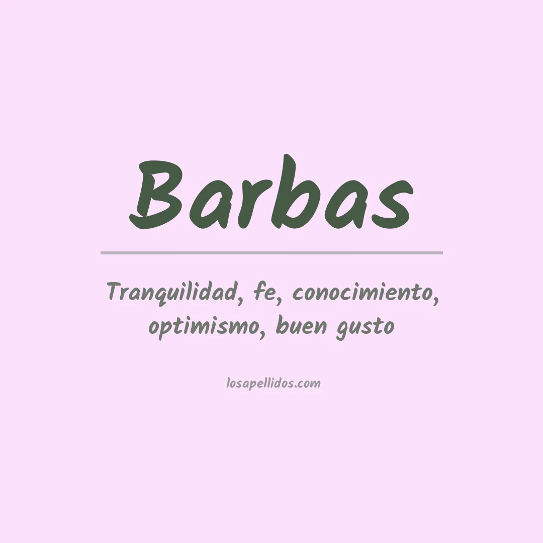 Apellido Barbas
