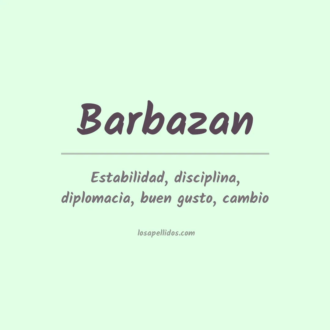 Apellido Barbazan