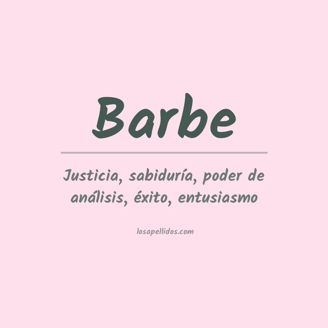 Apellido Barbe