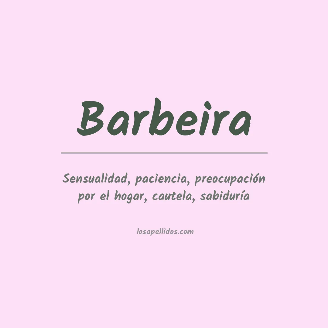 Apellido Barbeira