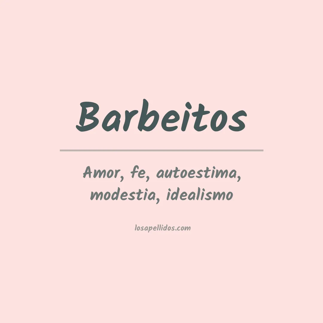 Apellido Barbeitos