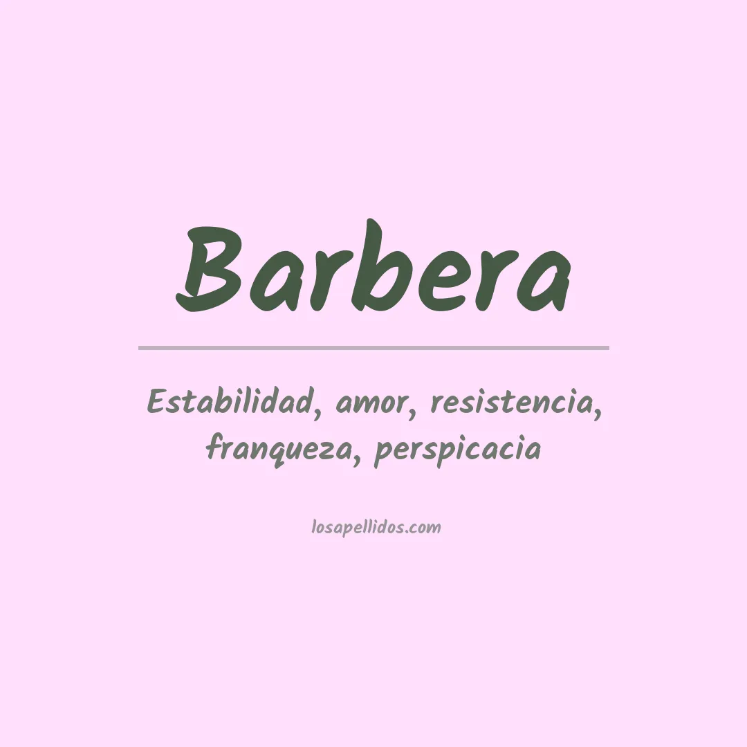 Apellido Barbera