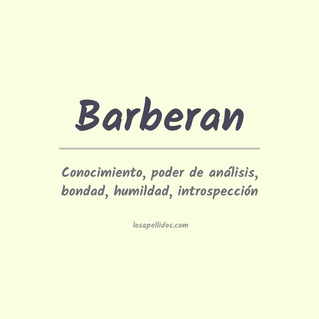 Apellido Barberan