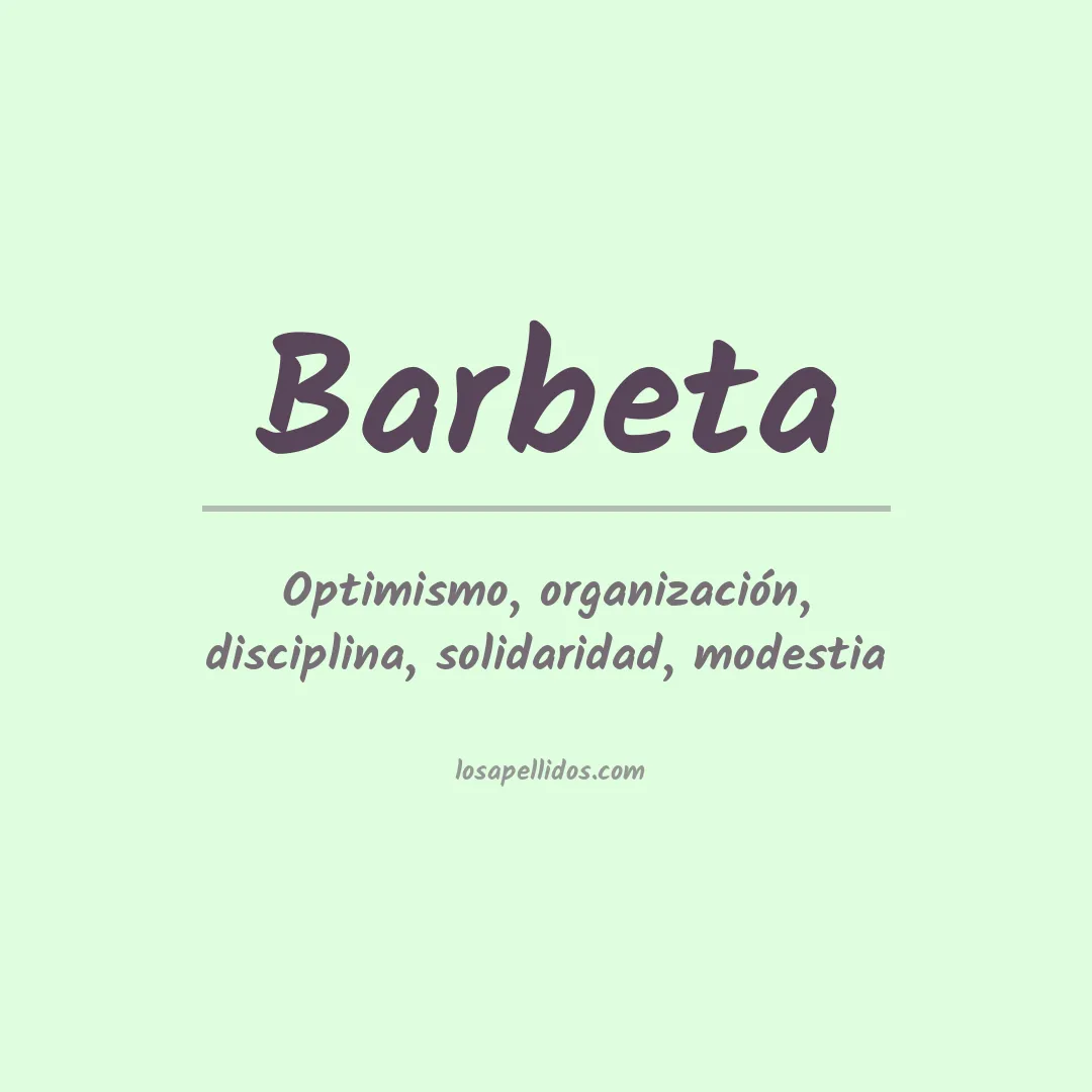 Apellido Barbeta