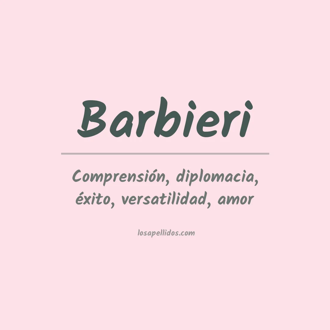 Apellido Barbieri