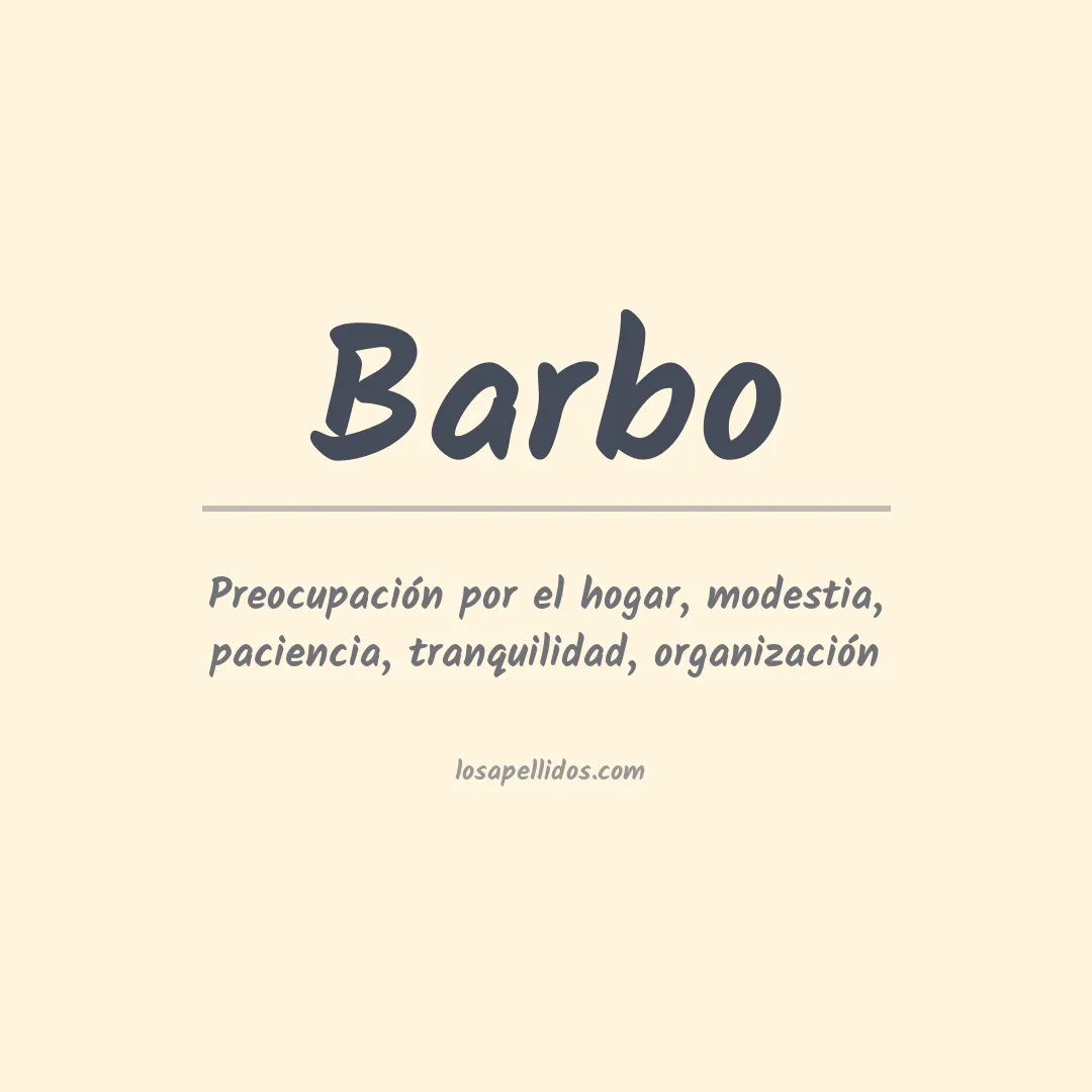 Apellido Barbo