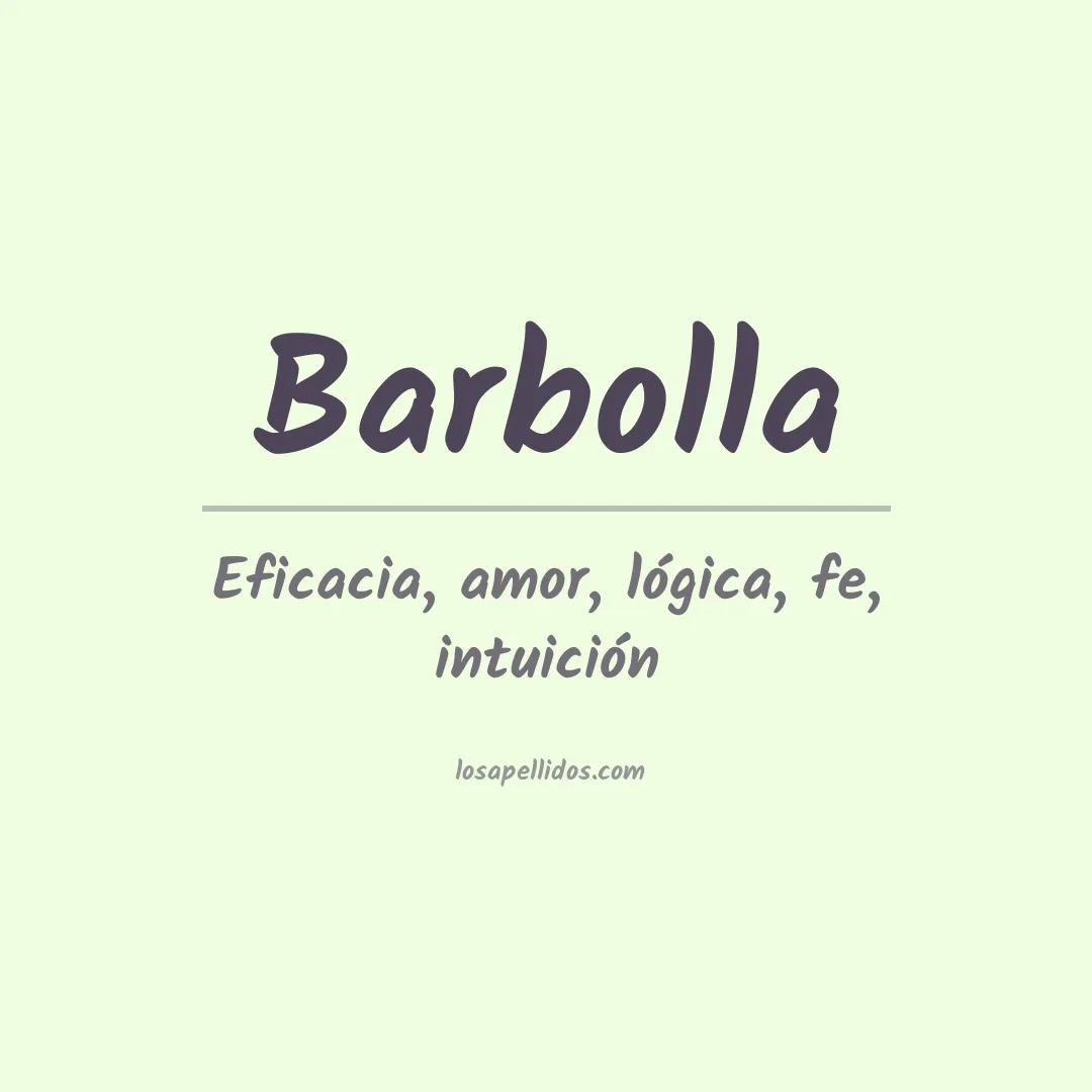 Apellido Barbolla