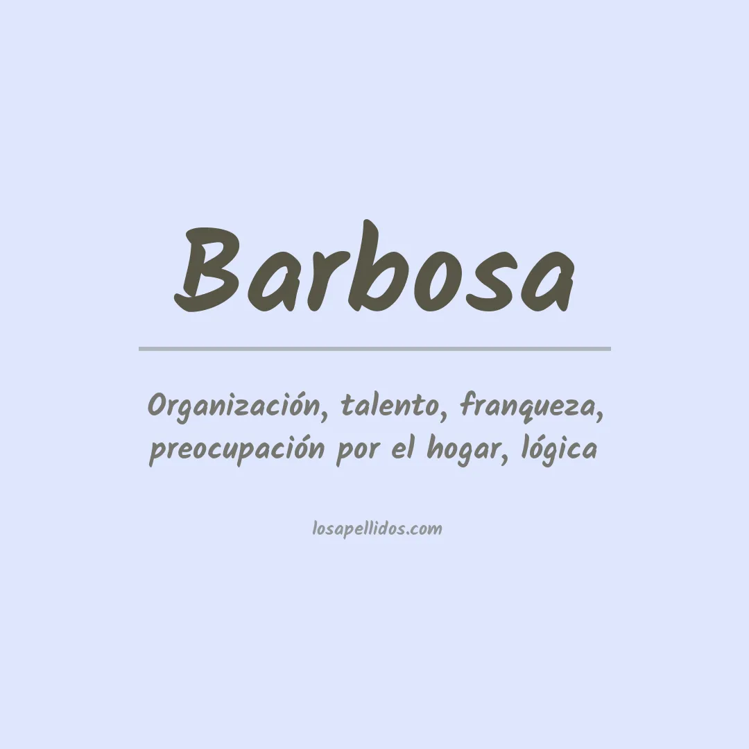 Apellido Barbosa