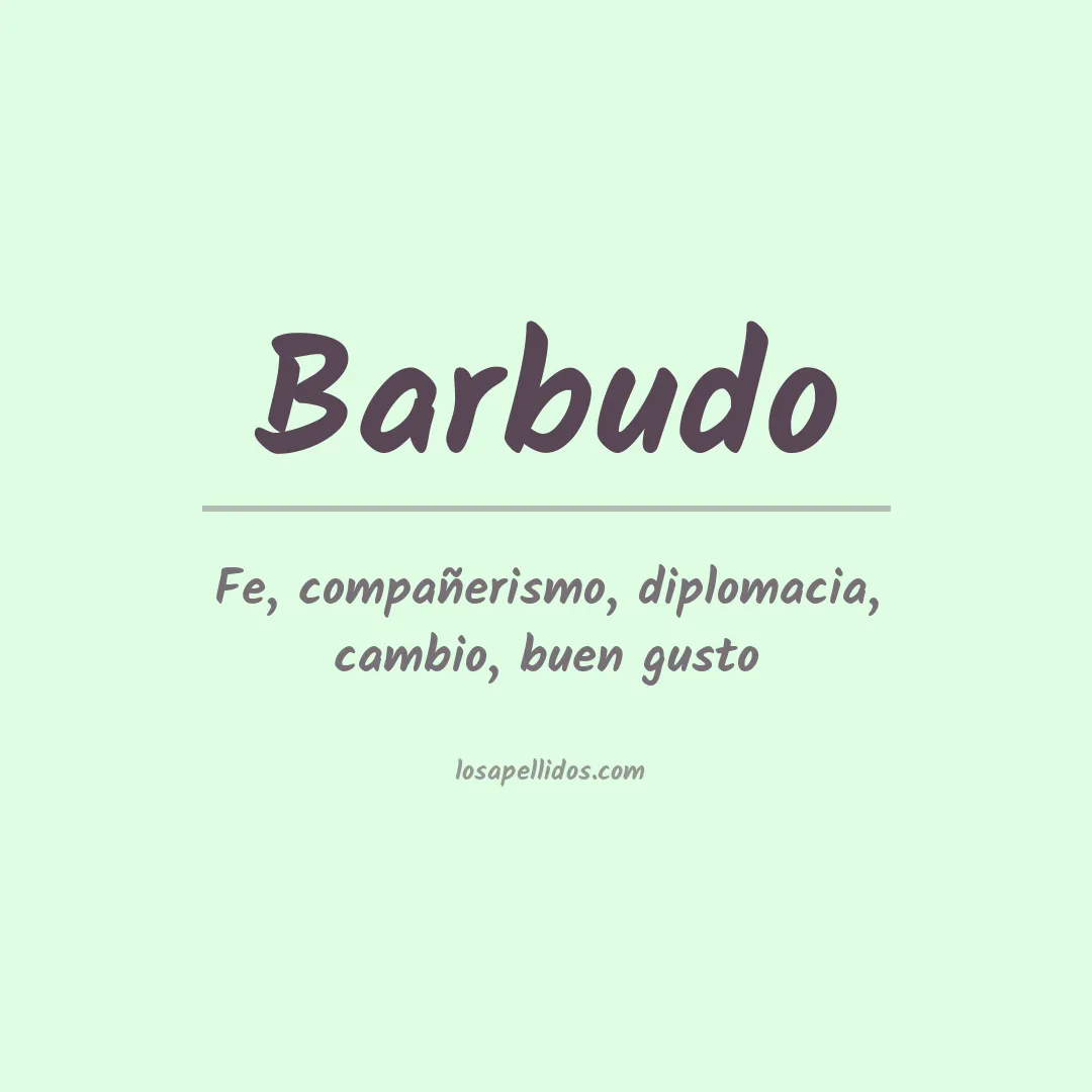 Apellido Barbudo