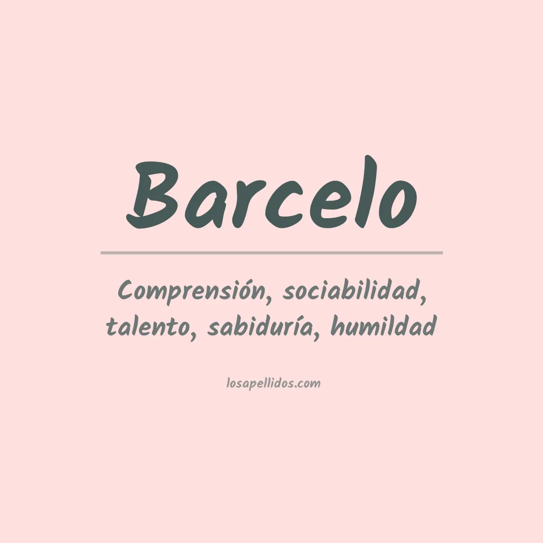 Apellido Barceló
