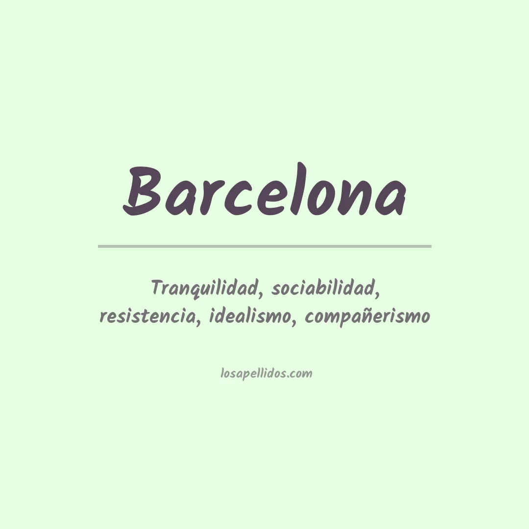 Apellido Barcelona