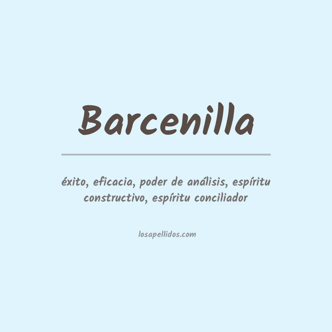 Apellido Barcenilla