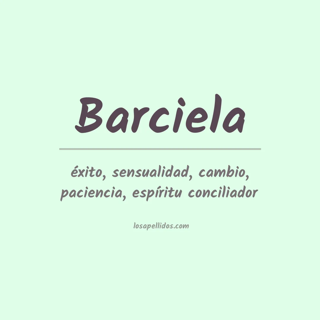 Apellido Barciela