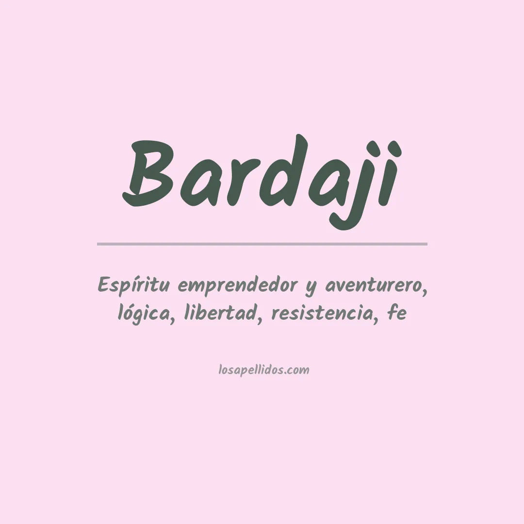 Apellido Bardaji