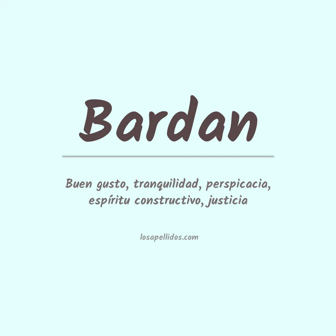 Apellido Bardan
