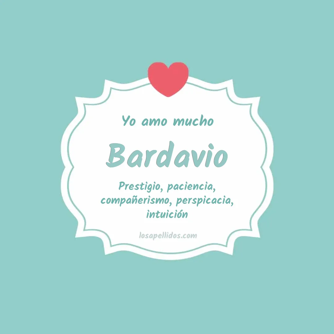 Yo amo mucho Bardavio